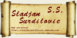 Slađan Šurdilović vizit kartica